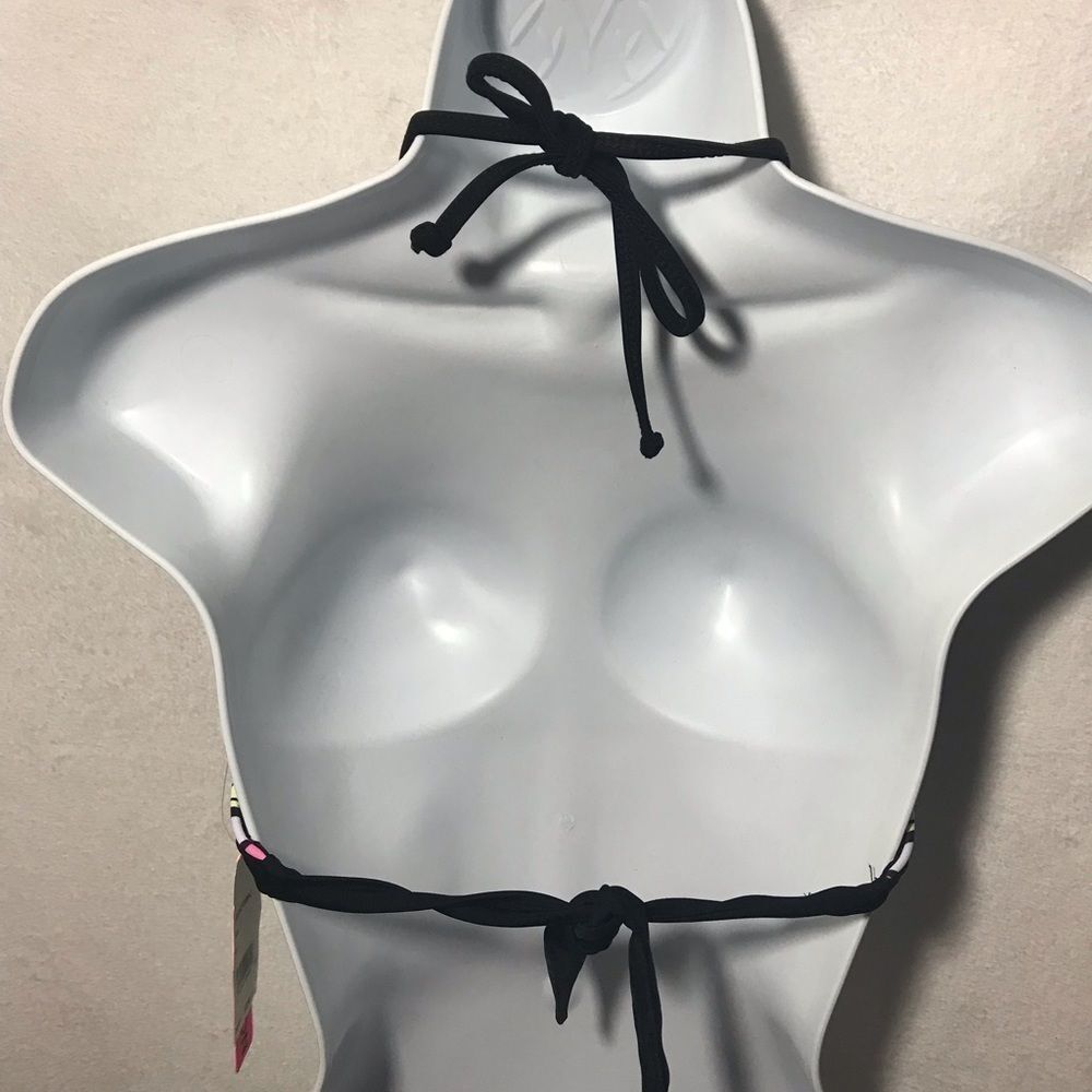 Bikini Nation Geo Halter Bikini Top (Size S) - Picture 2 of 5